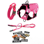 Tactical Military-Grade Dog Harness – Heavy-Duty Training & Outdoor Harness with Front/Rear D-Rings