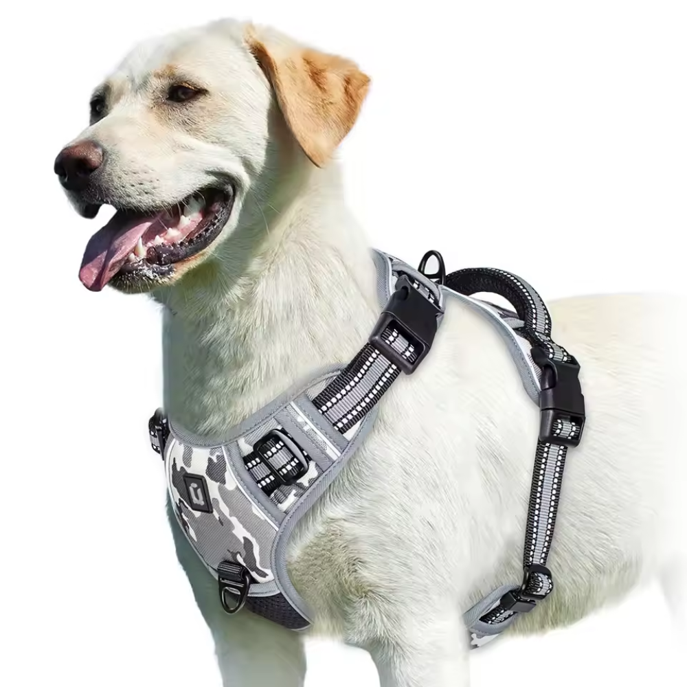 No-Pull Reflective Dog Harness with Top Handle – Easy Control for Walking & Training