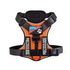 Adjustable Reflective Service Dog Harness with 5 Removable Training Patches