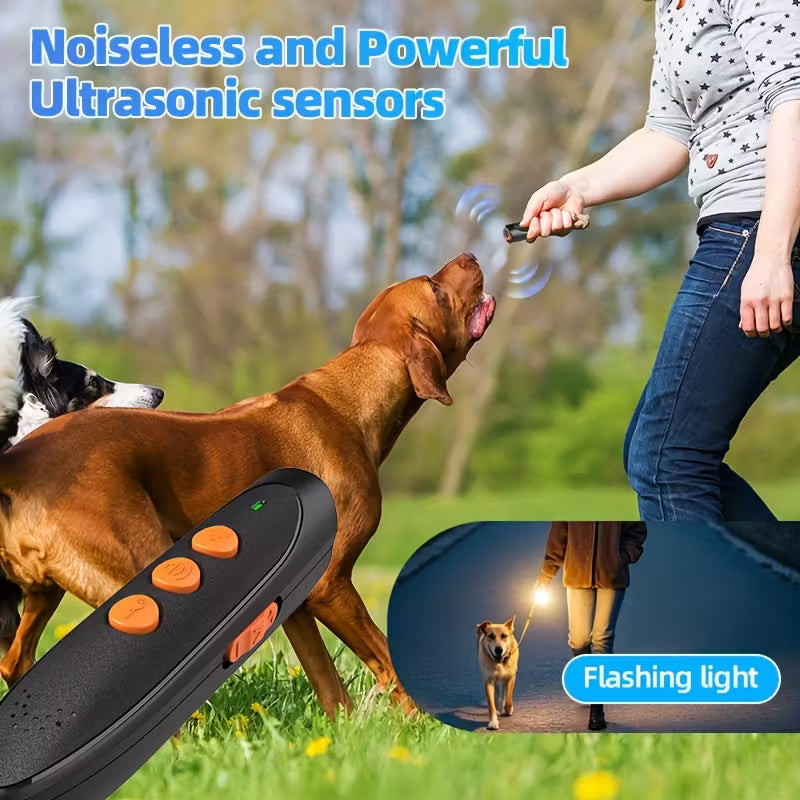 Dog Barking Deterrent Device – Ultrasonic Soundwave Trainer for Calm, Quiet Behavior