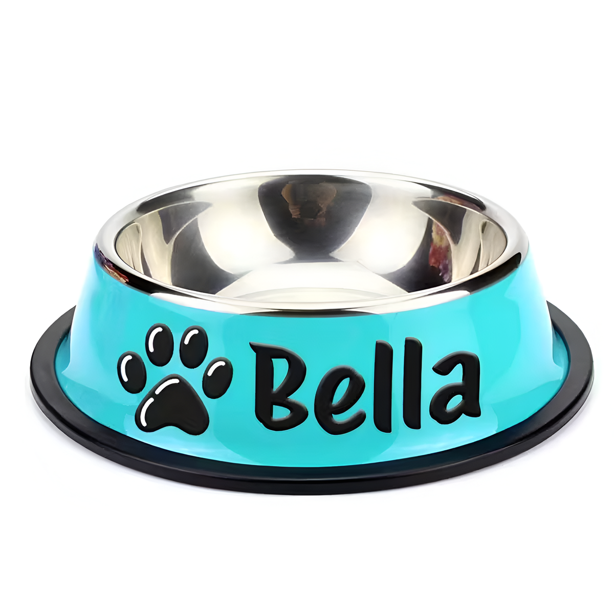 Personalized Stainless Steel Pet Food & Water Bowl