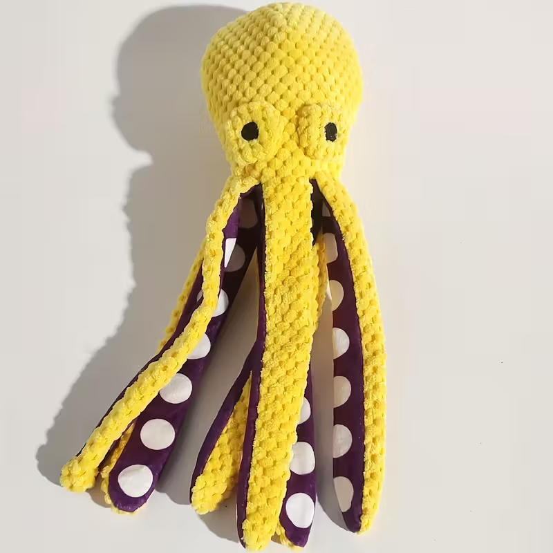 Plush Squeaky Chew Toy for Teething Puppies & Dogs