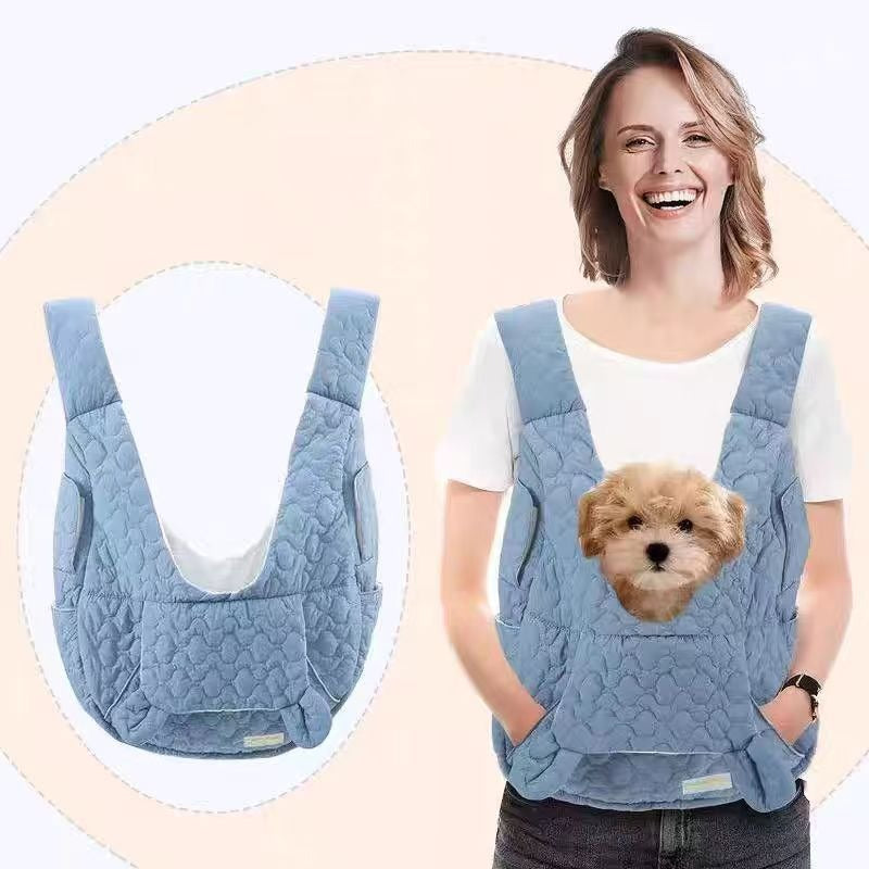 Ergonomic Front Pet Carrier Vest – Hands-Free Dog or Cat Carrier for Walking, Travel & Bonding