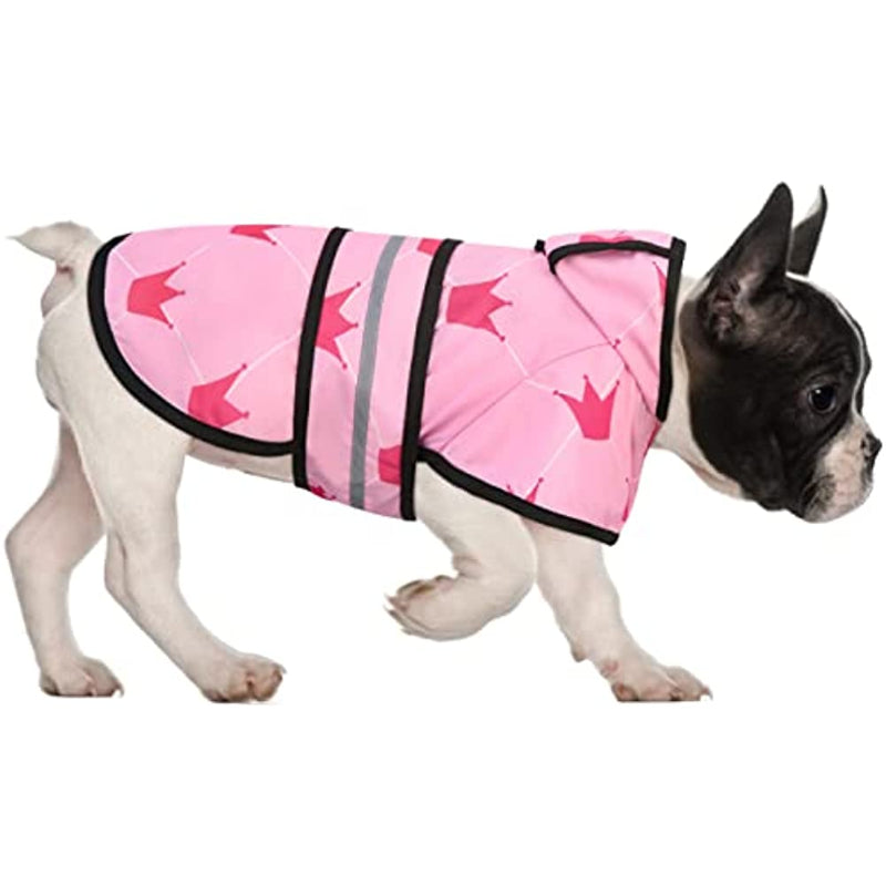 Hooded Dog Rain Poncho – Waterproof, Reflective & Adjustable for Puppies & Small to Large Dogs