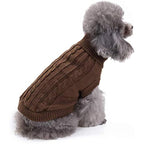 Small Dog Knitted Sweater – Soft Acrylic Winter Dog Sweatshirt for Chilly Days