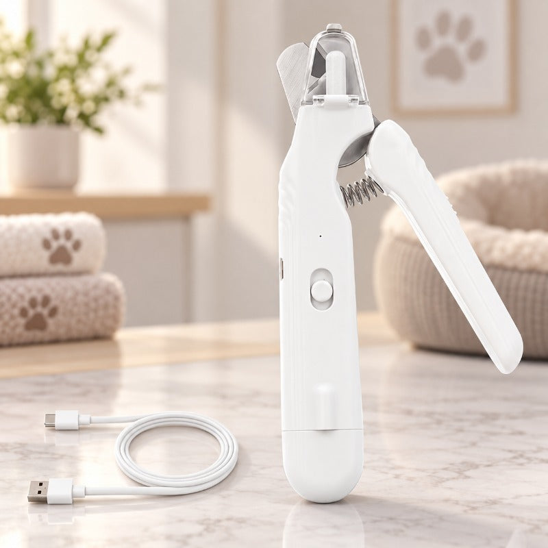 2-in-1 LED Pet Nail Clipper – Bright Light & Sharp Blades for Safe, Easy Trimming