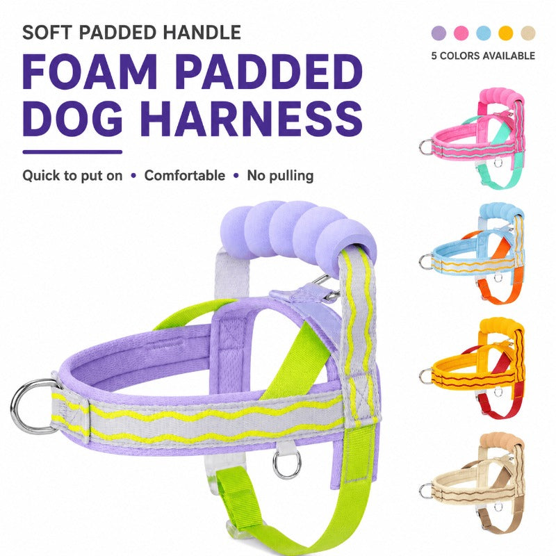 Foam Handle Dog Control Harness – Adjustable, Breathable & Training-Ready