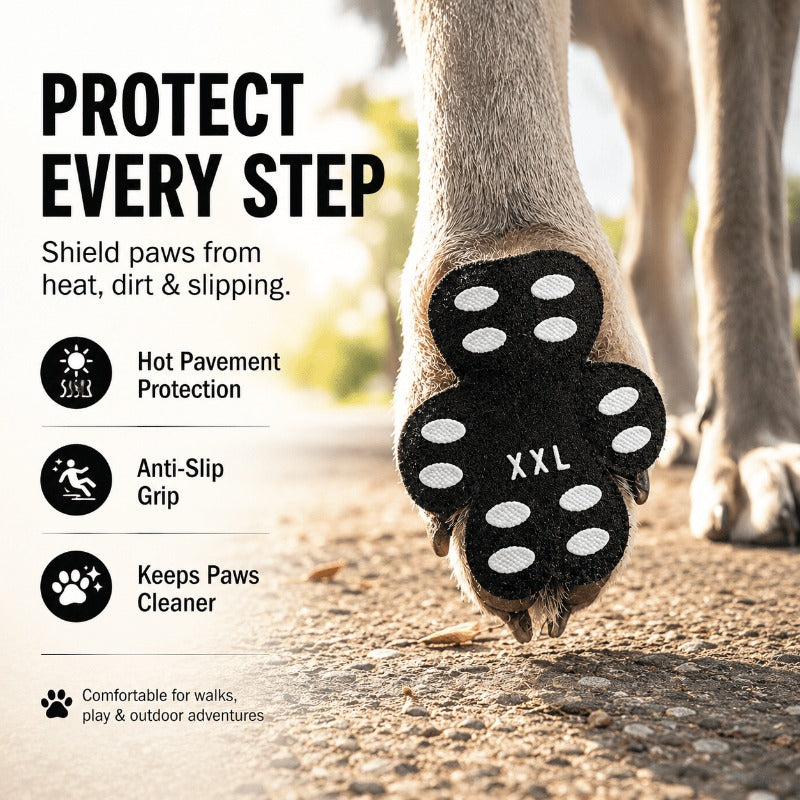 Anti-Slip Dog Paw Grips – Reusable Silicone Traction Pads for Hard Floors