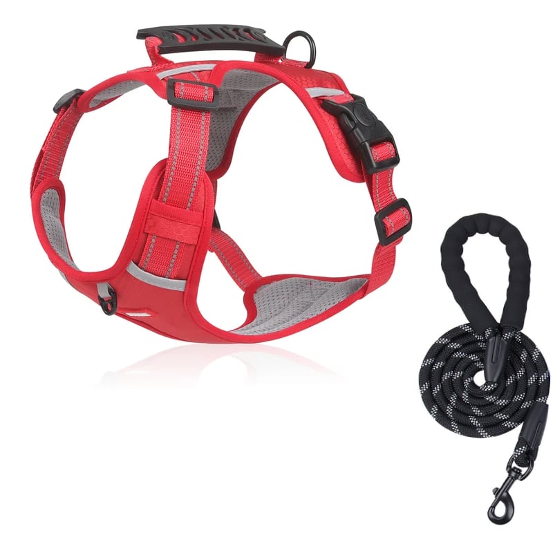 🐶 No-Pull Dog Harness – Breathable, Safe & Escape-Proof for Small to Large Dogs