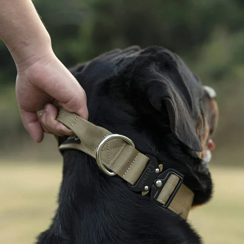 Tactical Dog Collar with Control Handle – GripMaster
