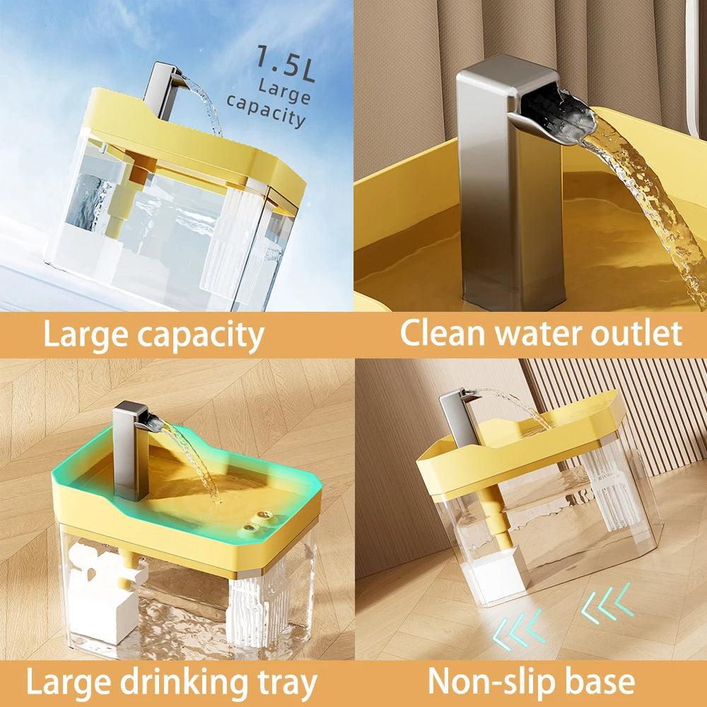 Pet Water Fountain Dispenser – Fresh, Filtered & Flowing Water for Cats & Dogs
