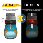 LED Light-Up Dog Boots – Glow-in-the-Dark Pet Shoes for Night Walks