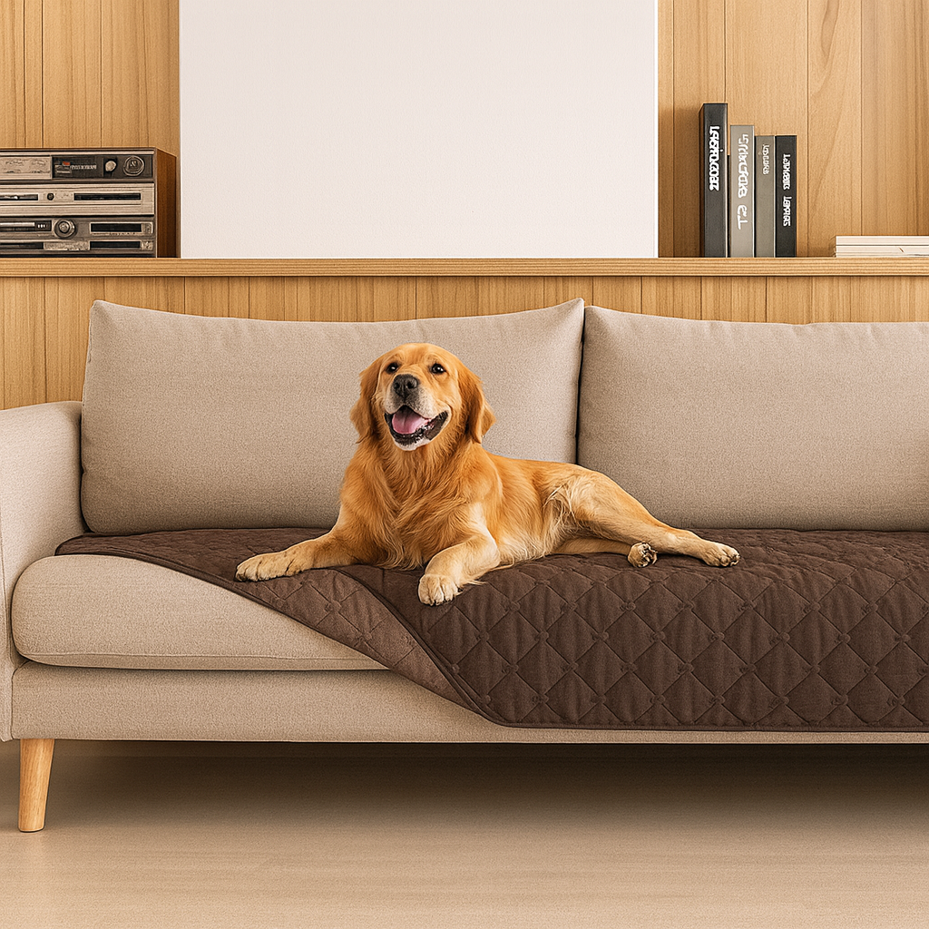 Double-Sided Waterproof Dog Blanket – Reversible Pet Cover for Sofa, Bed & Car