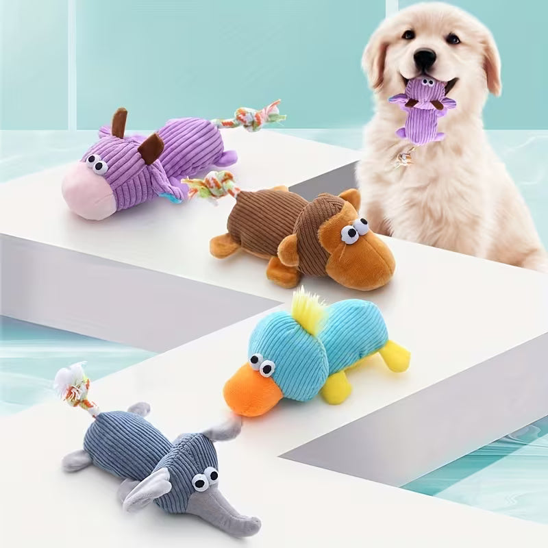 Interactive Dog Plush Toy – Chew-Resistant, Fun & Calming for Puppies & Adult Dogs