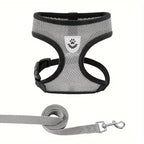 Adjustable Dog Harness with Reflective Leash – Comfortable, Safe & Breathable for Daily Walks
