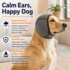 Calming Dog Ear Wrap – Anxiety Relief Headband for Dogs (S/M/L)