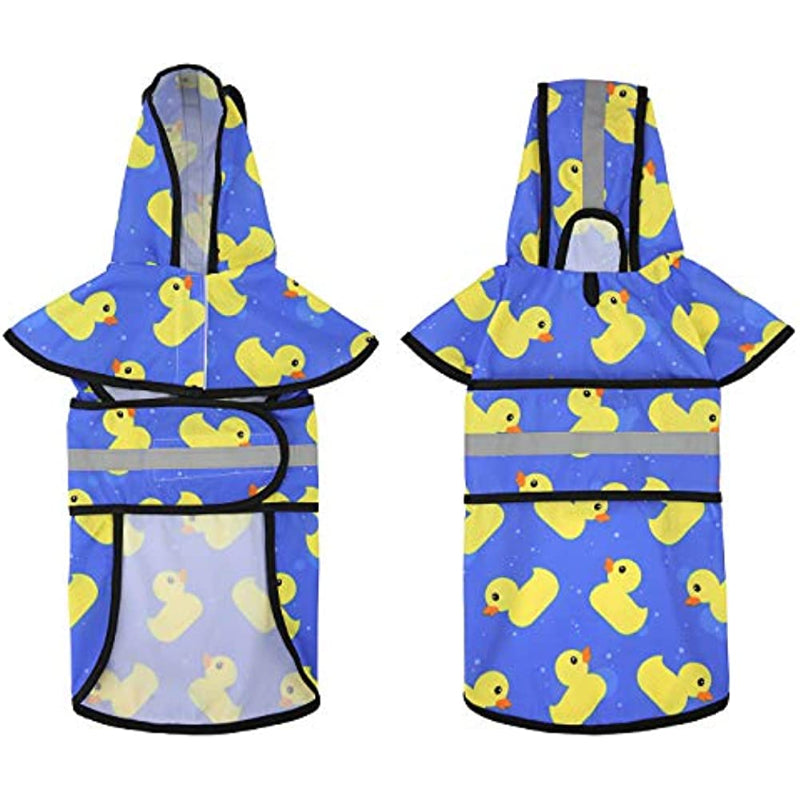 Hooded Dog Raincoat – Waterproof Slicker Poncho for Puppies & Small to Large Dogs