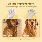 Waterless Pet Grooming Gloves – No-Rinse, Aloe & Oat Infused