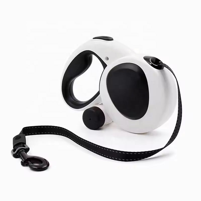5-in-1 Reflective Dog Leash with Built-in LED Flashlight