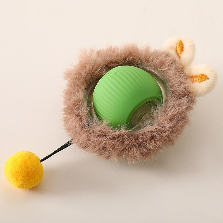 Active Rolling Dog Toy with Wiggly Tail – Interactive Chase Ball for Mental Stimulation & Exercise