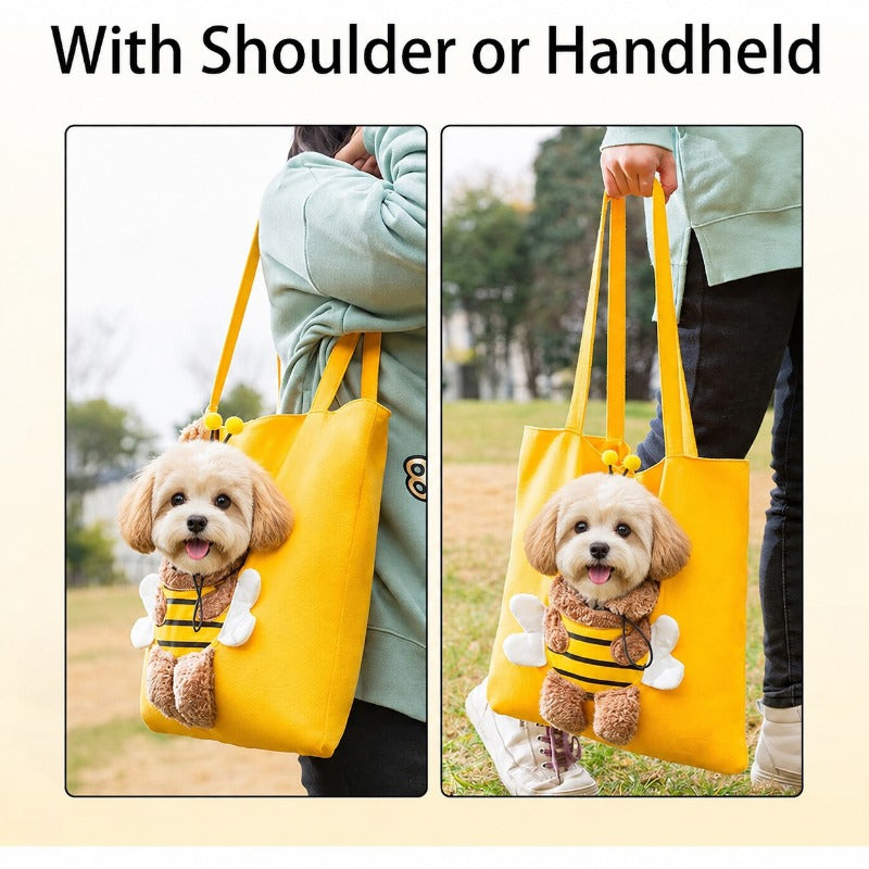 Heads Out Canvas Pet Carrier – Peek-A-Boo Cat & Small Dog Bag