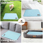 Portable Pet Cooling Mat – No Gel, No Freezing, Instant Relief in Seconds
