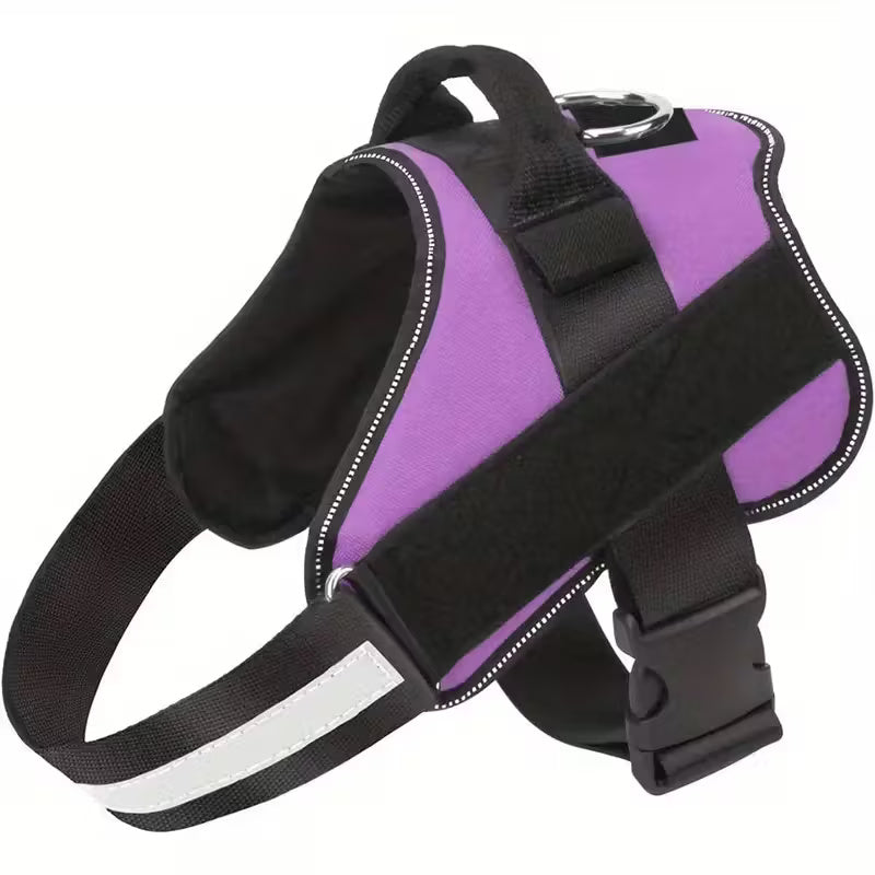 Reflective Adjustable Dog Harness with Matching Leash