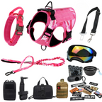 Tactical Military-Grade Dog Harness – Heavy-Duty Training & Outdoor Harness with Front/Rear D-Rings