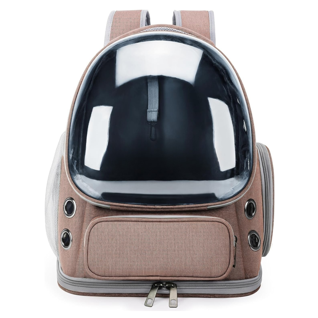 Expandable Bubble Travel Carrier Backpack for Cats & Small Dogs