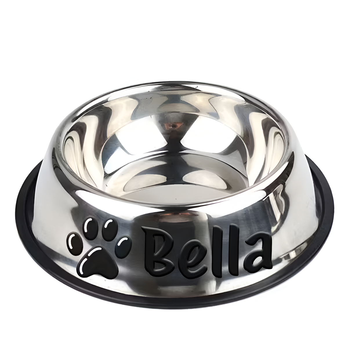 Personalized Stainless Steel Pet Food & Water Bowl
