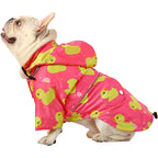 Dog Raincoat with Hood – Waterproof Double-Layer Zip Jacket for Small to Extra Large Dogs (Yellow, XL)