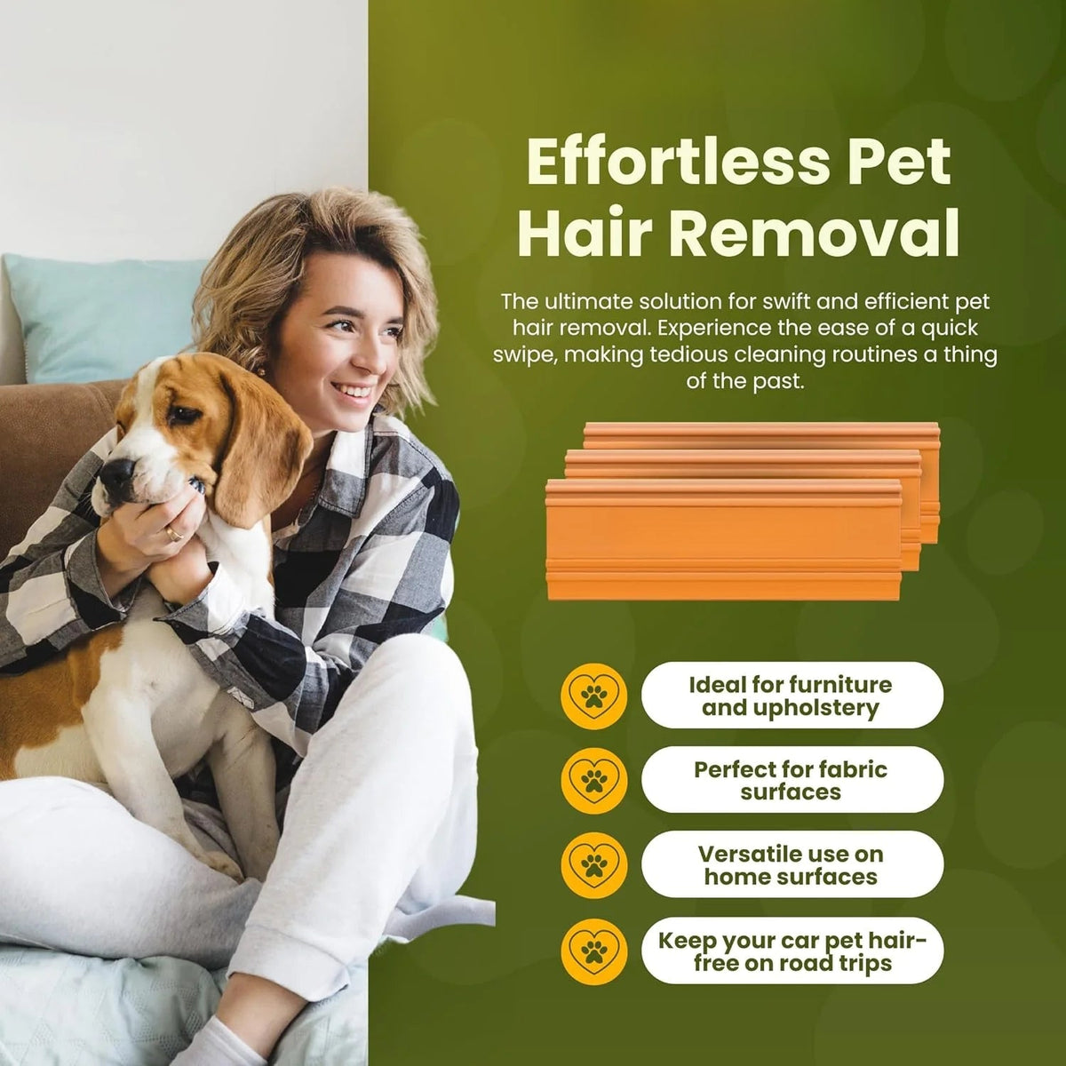 FurCobra Pet Hair Remover Tool – Effortless, Multi-Surface Fur Lifter