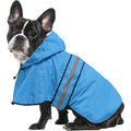 Waterproof Dog Raincoat for Small Breeds – Adjustable Hooded Jacket with Reflective Strip