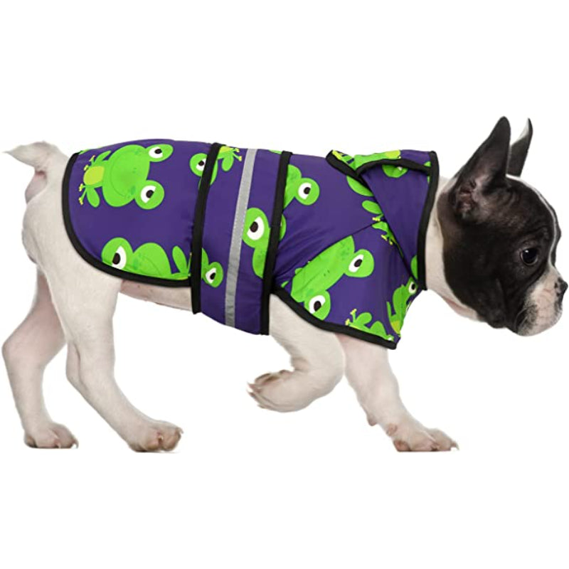 Hooded Dog Raincoat – Waterproof Slicker Poncho for Puppies & Small to Large Dogs