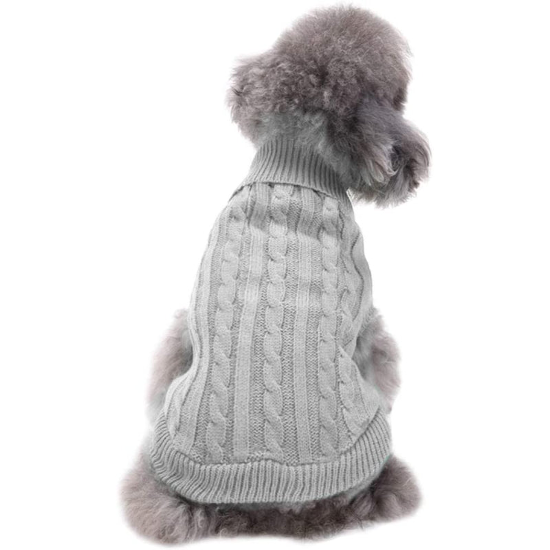 Small Dog Knitted Sweater – Soft Acrylic Winter Dog Sweatshirt for Chilly Days