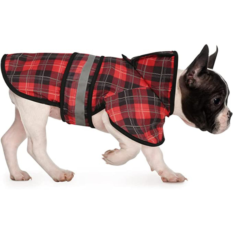 Hooded Dog Raincoat – Waterproof Slicker Poncho for Puppies & Small to Large Dogs