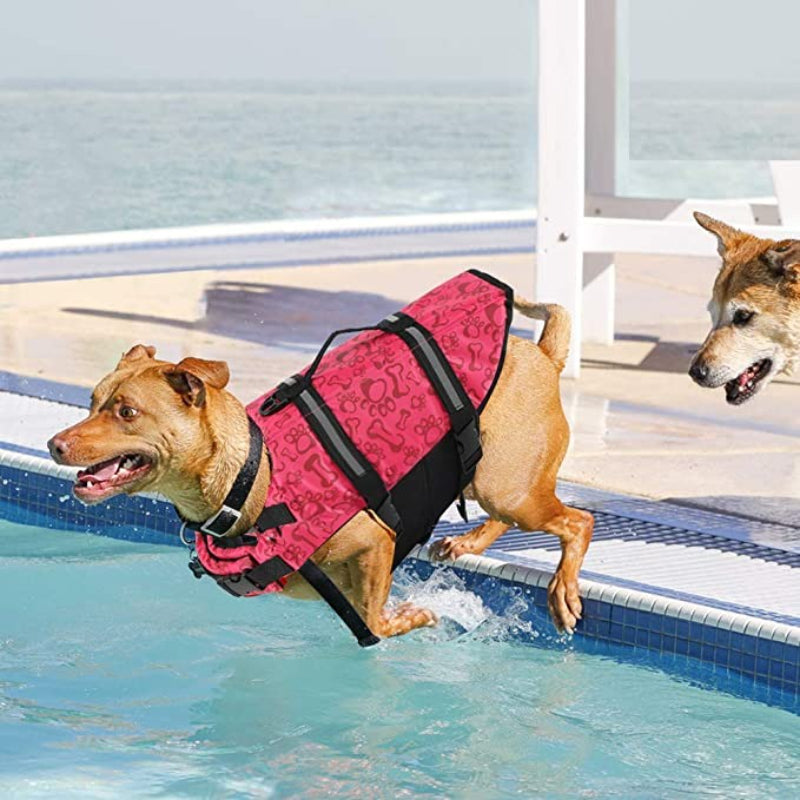 High-Buoyancy Dog Life Vest – Reflective Safety Flotation Jacket for Boating & Swimming