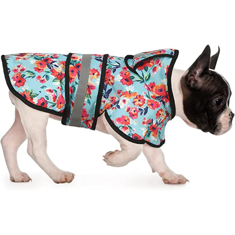 Hooded Dog Rain Poncho – Waterproof, Reflective & Adjustable for Puppies & Small to Large Dogs