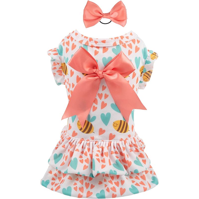 Dog Dress for Small Dogs – Bling Mermaid Sequin Skirt, Summer Puppy Outfit for Girls