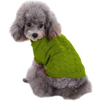Small Dog Knitted Sweater – Soft Acrylic Winter Dog Sweatshirt for Chilly Days
