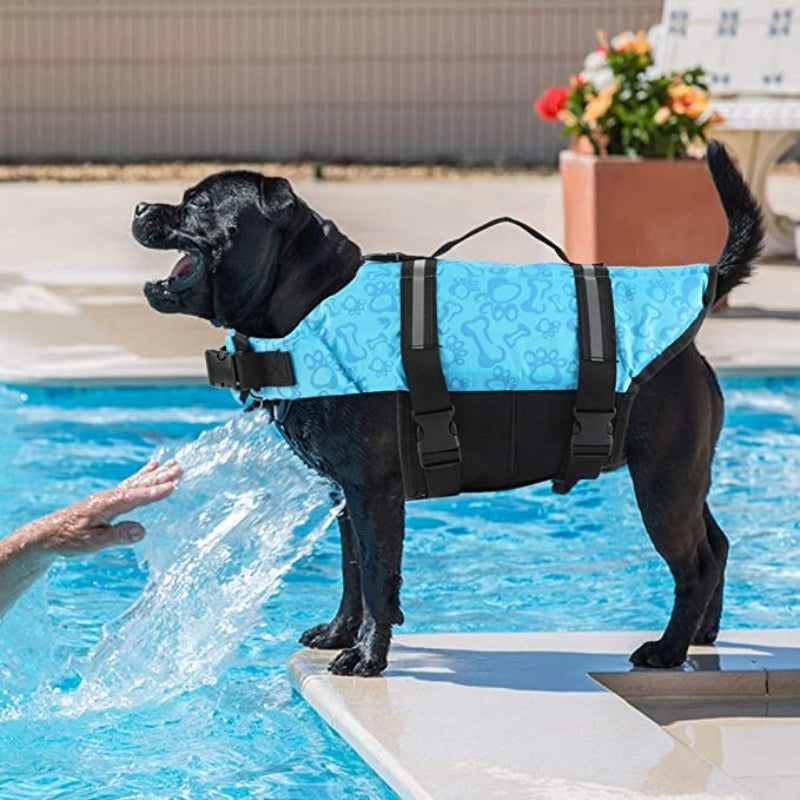 High-Buoyancy Dog Life Vest – Reflective Safety Flotation Jacket for Boating & Swimming