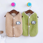 Cozy Warm Fleece Pet Outfit – Soft Coral Fleece Dog & Cat Sweater