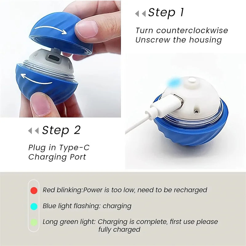 Interactive Jumping Ball for Dogs – Self-Rolling, Unpredictable Play Toy