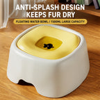 Dry Chin Floating Pet Water Bowl – Splash-Free, Non-Slip & Easy-Clean Design