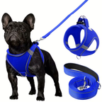 Adjustable Dog Harness & Leash Set – Reflective, Step-In Design for Easy Control