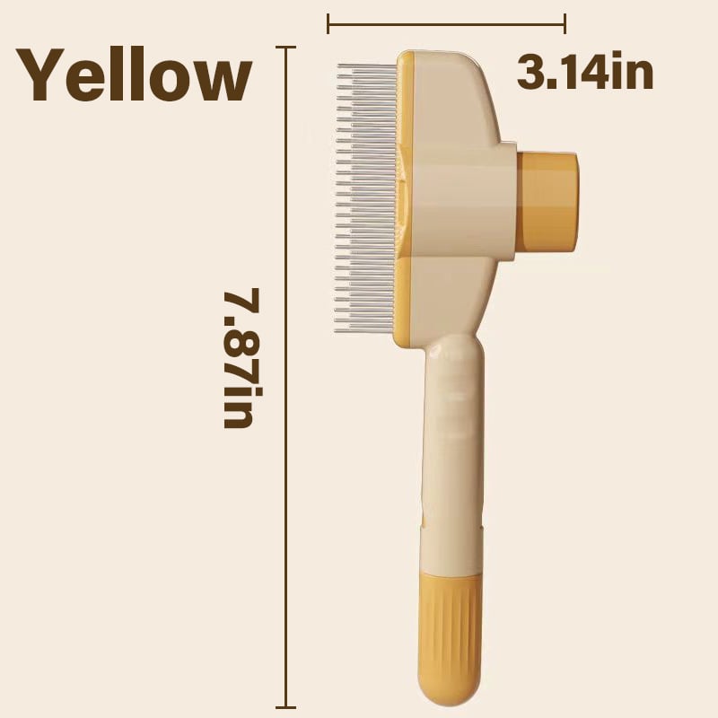 🔥 Self-Cleaning Pet Flea Comb & Grooming Brush for Dogs & Cats
