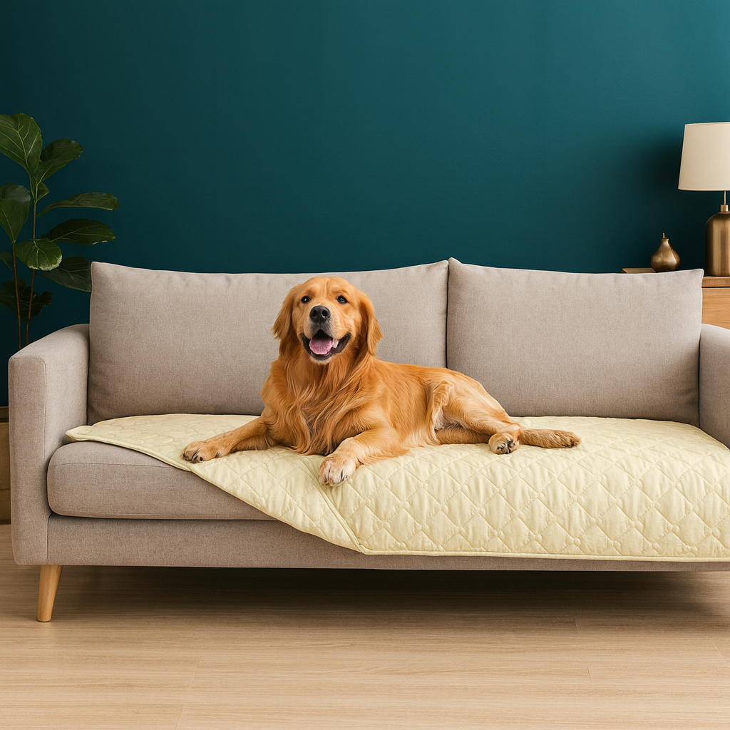 Double-Sided Waterproof Dog Blanket – Reversible Pet Cover for Sofa, Bed & Car