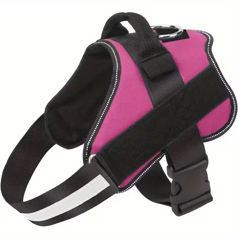 Reflective Adjustable Dog Harness with Matching Leash