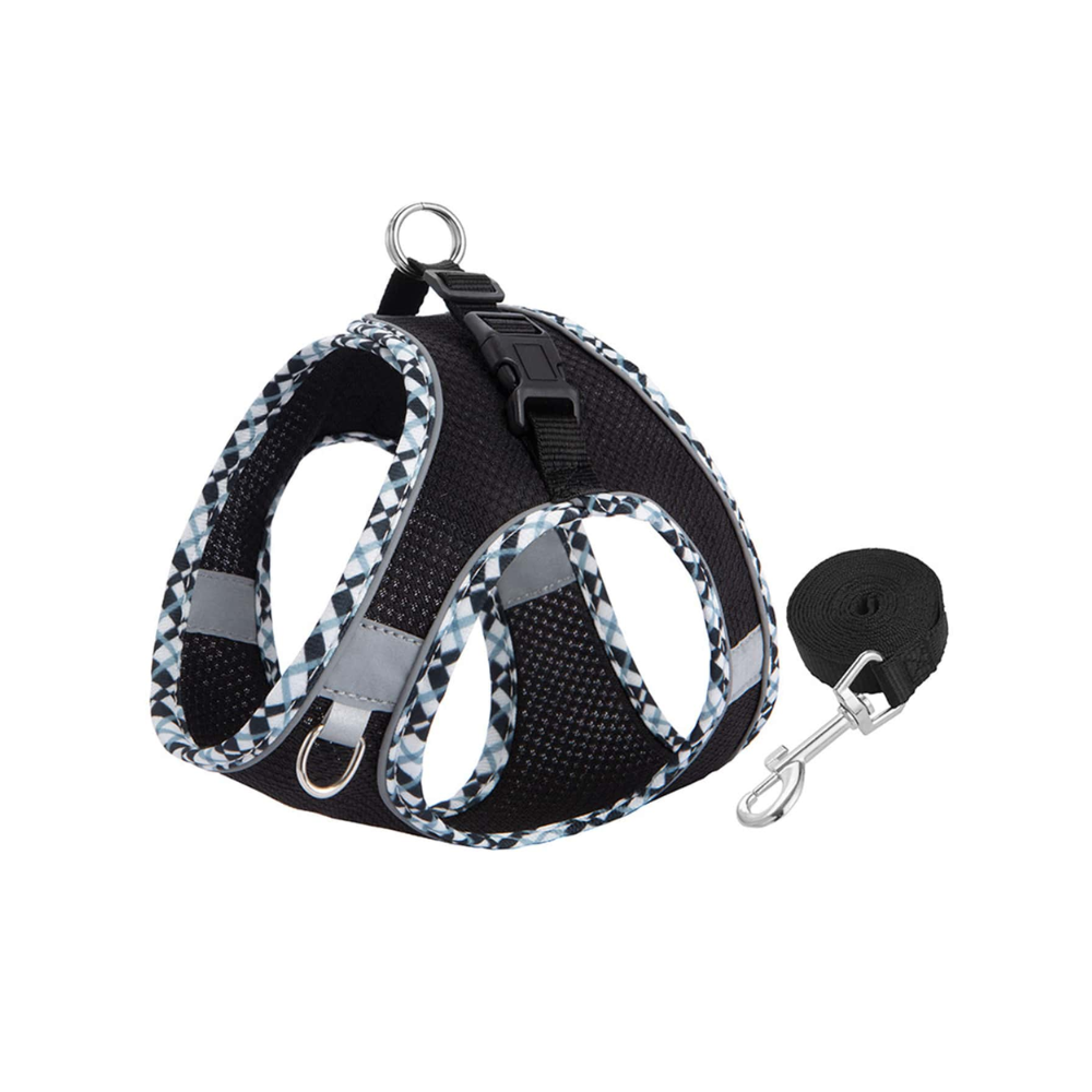 Breathable Mesh Dog & Cat Vest Harness – Reflective, Lightweight, No-Pull Walking Harness