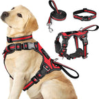 3-in-1 Reflective Dog Harness Set — No-Pull Harness, Collar & Leash for Puppies & Small Dogs